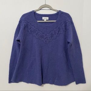 ELLE Flowy Pullover Sweater Violet | Size M